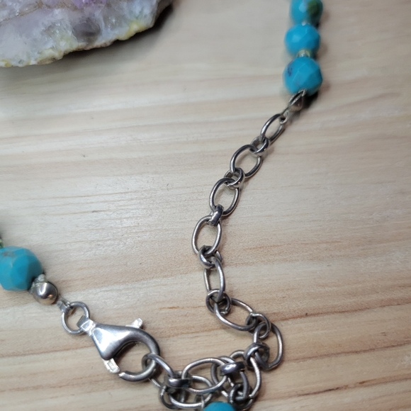 Sterling Silver Turquoise Necklace - Picture 3 of 8